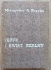 Mieczysław A. Krąpiec Język i świat realny